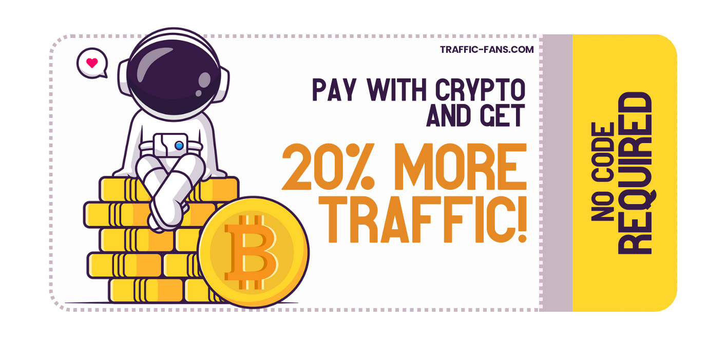 pay crypto for web traffic